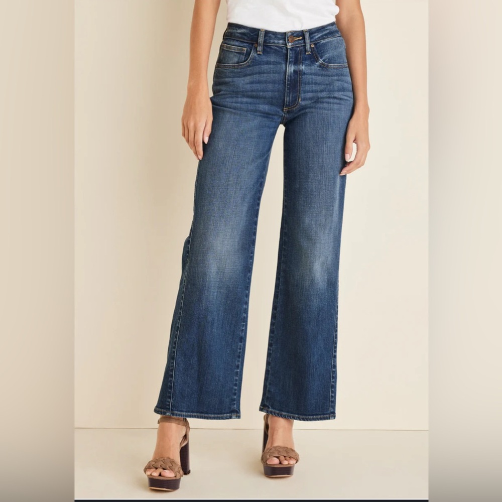 NEW W/ Tag VENUS Trendy Fit Wide Leg Medium Wash Farrah Jeans Size 4